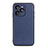 Custodia Lusso Pelle Cover B01H per Huawei Honor 60 SE 5G Blu