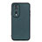 Custodia Lusso Pelle Cover B01H per Huawei Honor 80 Pro 5G Verde