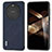 Custodia Lusso Pelle Cover B01H per Huawei Mate 60 Pro Blu