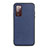 Custodia Lusso Pelle Cover B01H per Samsung Galaxy S20 FE 4G Blu