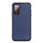 Custodia Lusso Pelle Cover B01H per Samsung Galaxy S20 FE 5G Blu