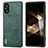 Custodia Lusso Pelle Cover B01H per Sony Xperia 5 V Verde