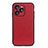 Custodia Lusso Pelle Cover B02H per Huawei Honor 60 SE 5G Rosso