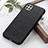 Custodia Lusso Pelle Cover B02H per Samsung Galaxy A22s 5G Nero