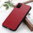 Custodia Lusso Pelle Cover B02H per Samsung Galaxy F02S SM-E025F Rosso