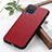 Custodia Lusso Pelle Cover B02H per Samsung Galaxy M12 Rosso