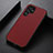 Custodia Lusso Pelle Cover B02H per Samsung Galaxy S21 Ultra 5G Rosso