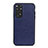 Custodia Lusso Pelle Cover B02H per Xiaomi Redmi Note 11 4G (2022) Blu