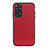 Custodia Lusso Pelle Cover B02H per Xiaomi Redmi Note 11 4G (2022) Rosso