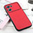 Custodia Lusso Pelle Cover B03H per Oppo K10 5G Rosso