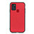 Custodia Lusso Pelle Cover B03H per Samsung Galaxy A21s Rosso