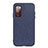 Custodia Lusso Pelle Cover B03H per Samsung Galaxy S20 FE 4G Blu