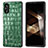 Custodia Lusso Pelle Cover B04H per Sony Xperia 5 V Verde