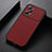 Custodia Lusso Pelle Cover B05H per Oppo K10 Pro 5G Rosso