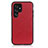 Custodia Lusso Pelle Cover B05H per Samsung Galaxy S21 Ultra 5G Rosso