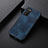 Custodia Lusso Pelle Cover B06H per Samsung Galaxy A03s Blu