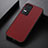 Custodia Lusso Pelle Cover B07H per Xiaomi Redmi K40S 5G Rosso