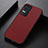 Custodia Lusso Pelle Cover B07H per Xiaomi Redmi K50 Pro 5G Rosso