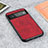 Custodia Lusso Pelle Cover B08H per Google Pixel 6 5G Rosso