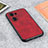 Custodia Lusso Pelle Cover B08H per Huawei Honor 60 5G Rosso