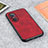 Custodia Lusso Pelle Cover B08H per Huawei Nova 9 SE Rosso