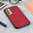 Custodia Lusso Pelle Cover B08H per Samsung Galaxy A13 4G Rosso