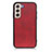 Custodia Lusso Pelle Cover B08H per Samsung Galaxy S22 Plus 5G Rosso