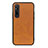 Custodia Lusso Pelle Cover B08H per Sony Xperia 1 V Marrone