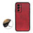 Custodia Lusso Pelle Cover B08H per Vivo V23e 5G Rosso