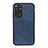 Custodia Lusso Pelle Cover B08H per Xiaomi Redmi Note 11 4G (2022) Blu