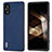 Custodia Lusso Pelle Cover BH3 per Sony Xperia 5 V Blu