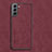 Custodia Lusso Pelle Cover C01 per Samsung Galaxy S21 5G Rosso