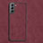 Custodia Lusso Pelle Cover C01 per Samsung Galaxy S21 FE 5G Rosso