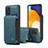 Custodia Lusso Pelle Cover C01S per Samsung Galaxy A52 4G Blu