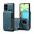 Custodia Lusso Pelle Cover C01S per Samsung Galaxy A71 4G A715 Blu