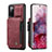 Custodia Lusso Pelle Cover C01S per Samsung Galaxy S20 FE 4G Rosso