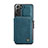 Custodia Lusso Pelle Cover C02S per Samsung Galaxy S22 5G Blu