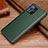 Custodia Lusso Pelle Cover DL1 per Oppo Find X3 5G Verde