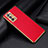 Custodia Lusso Pelle Cover DL2 per Oppo Reno6 Pro+ Plus 5G Rosso