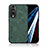 Custodia Lusso Pelle Cover DY1 per Huawei Honor 70 5G Verde