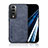 Custodia Lusso Pelle Cover DY1 per Huawei Honor 80 GT 5G Blu