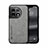 Custodia Lusso Pelle Cover DY1 per OnePlus 11 5G Grigio