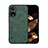 Custodia Lusso Pelle Cover DY1 per Oppo A18 Verde