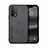 Custodia Lusso Pelle Cover DY1 per Oppo A95 4G Nero