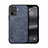 Custodia Lusso Pelle Cover DY1 per Oppo F19 Pro Blu