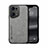 Custodia Lusso Pelle Cover DY1 per Oppo Find X5 5G Grigio