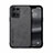 Custodia Lusso Pelle Cover DY1 per Oppo Reno7 4G Nero