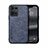 Custodia Lusso Pelle Cover DY1 per Oppo Reno8 4G Blu