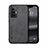 Custodia Lusso Pelle Cover DY1 per Vivo X70 Pro 5G Nero