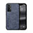 Custodia Lusso Pelle Cover DY1 per Vivo X70t Blu